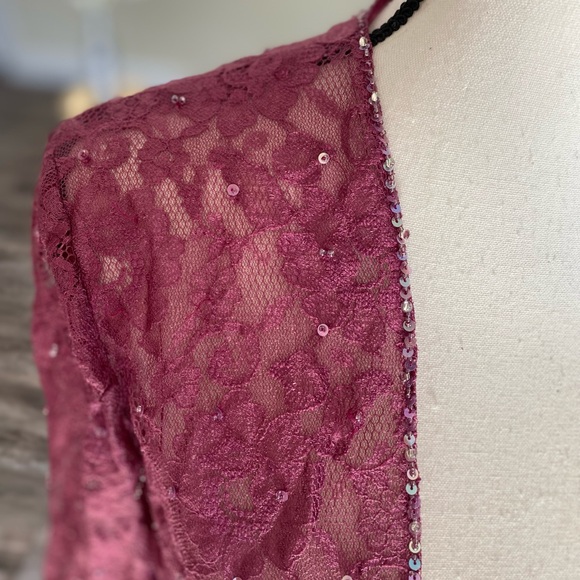 Jade couture lace cropped jacket/bolero - Picture 10 of 10